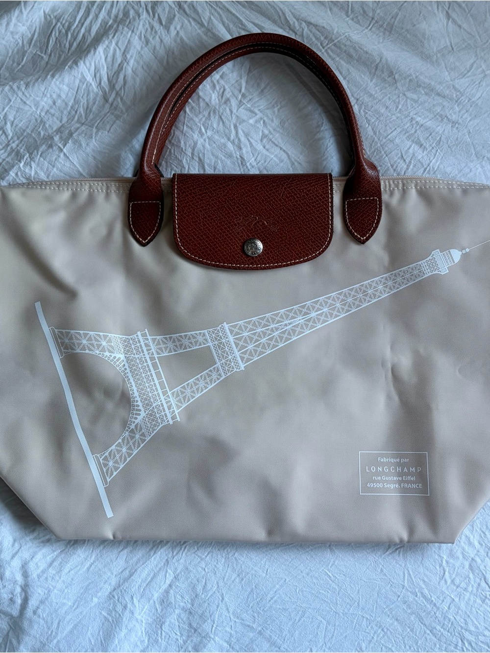 Longchamp Eiffel Tower Paris Le Pliage Bag